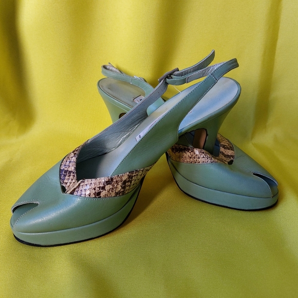 Vintage Woman Shoes by New Style Collection All Genuine Leather Made in Italy - Picture 4 of 12